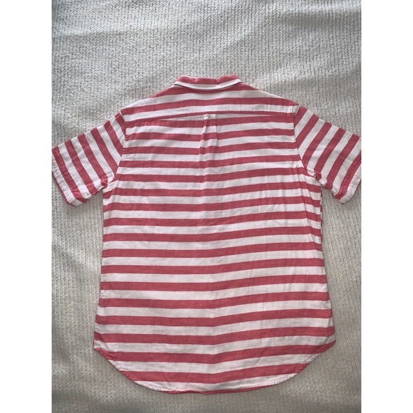 Short Sleeve Button Down Striped Shirt - Picture 2 of 2